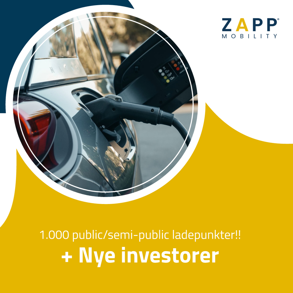 Zapp ApS styrker sin position som førende inden for ladestandermarkedet med ny investor og store projekter i pipelinen